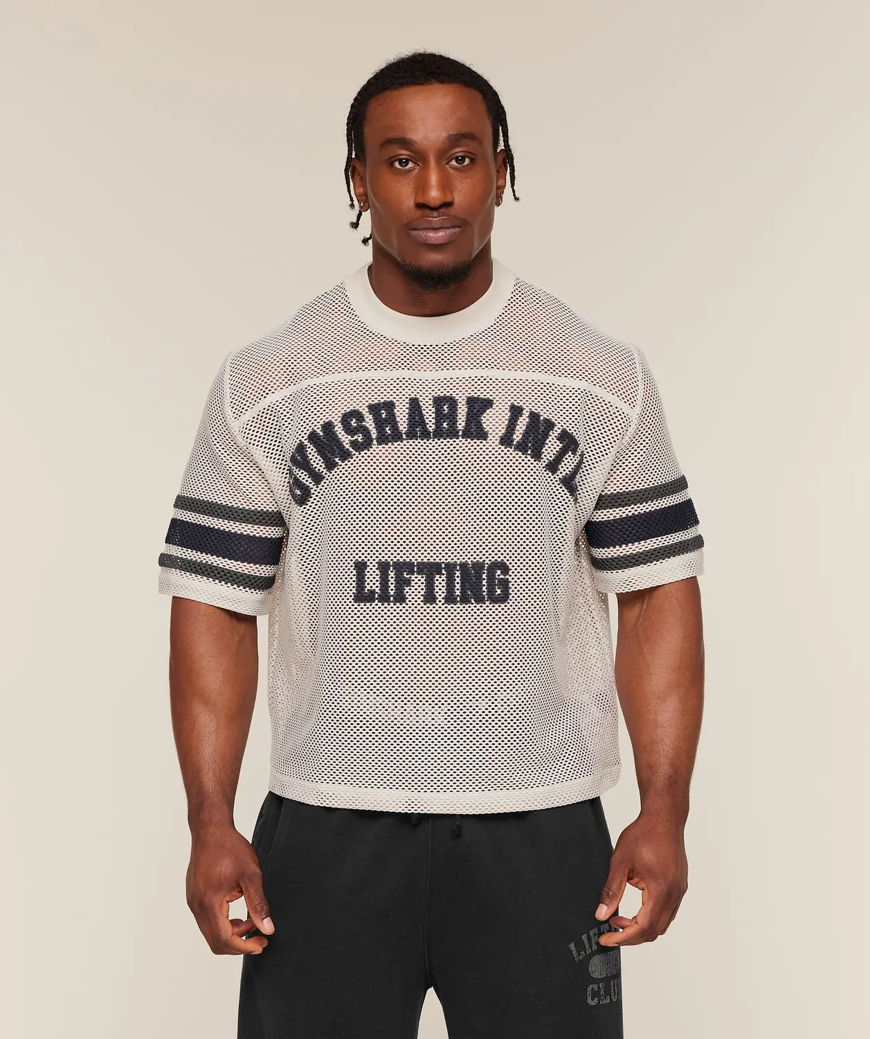 Collective Mesh Contrast Jersey Oversized Fit