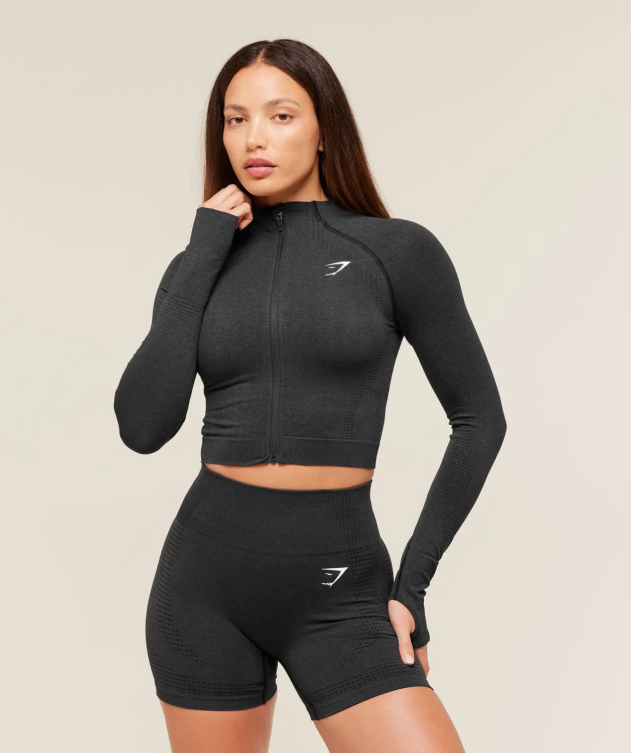 Vital Seamless Midi Zip 2.0 Pullover Compression Fit