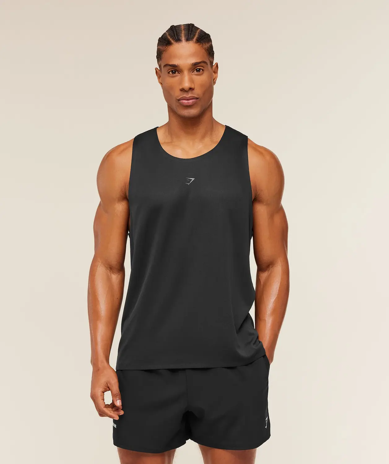 Hybrid Engineered Jacquard Tank Slim Fit