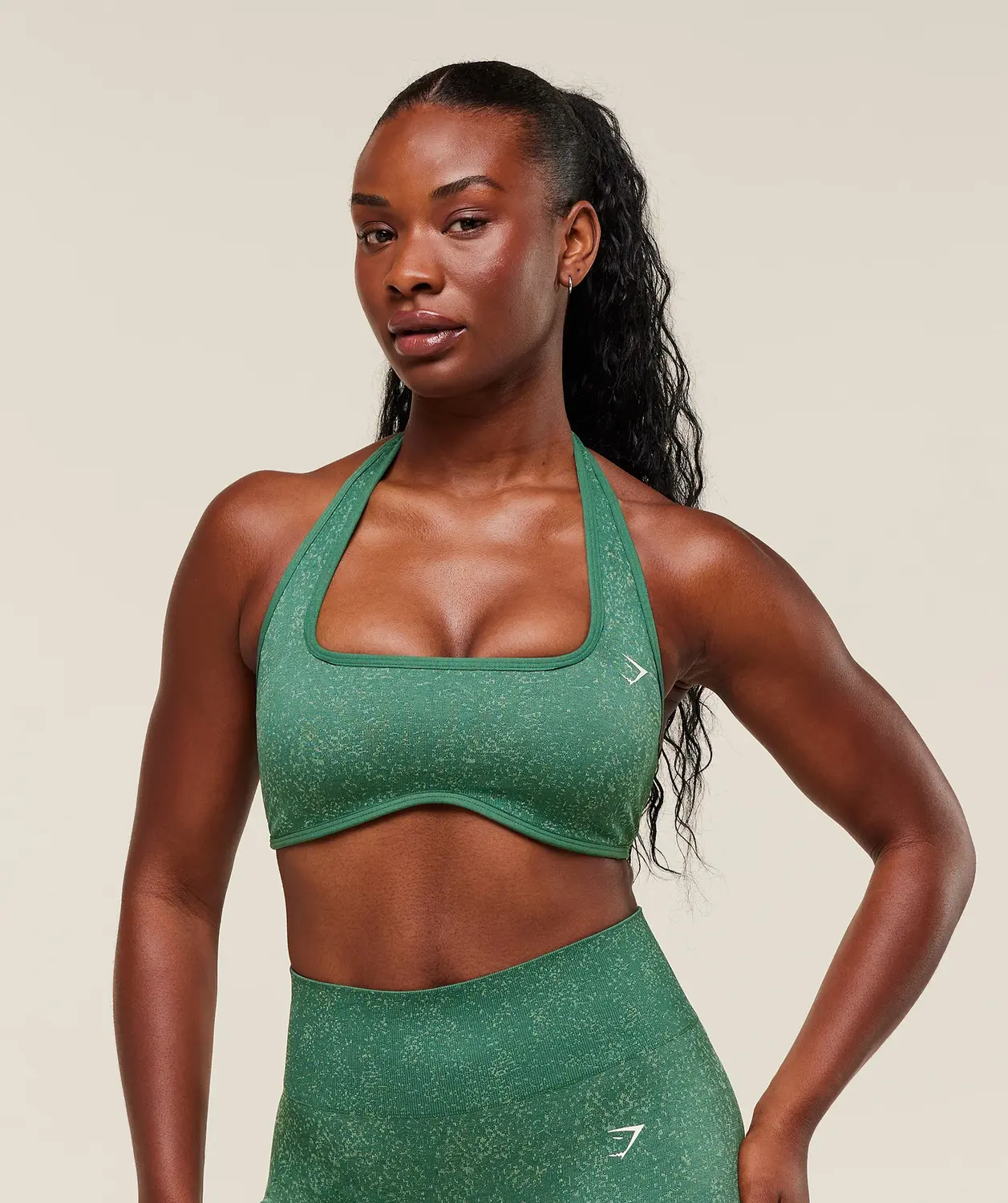 Adapt Fleck X Whitney Halterneck Sports Bra Light Support